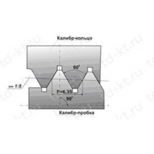 Калибры резьбовые и гладкие для замковой резьбы утяжеленных бурильных труб  Пробка Р